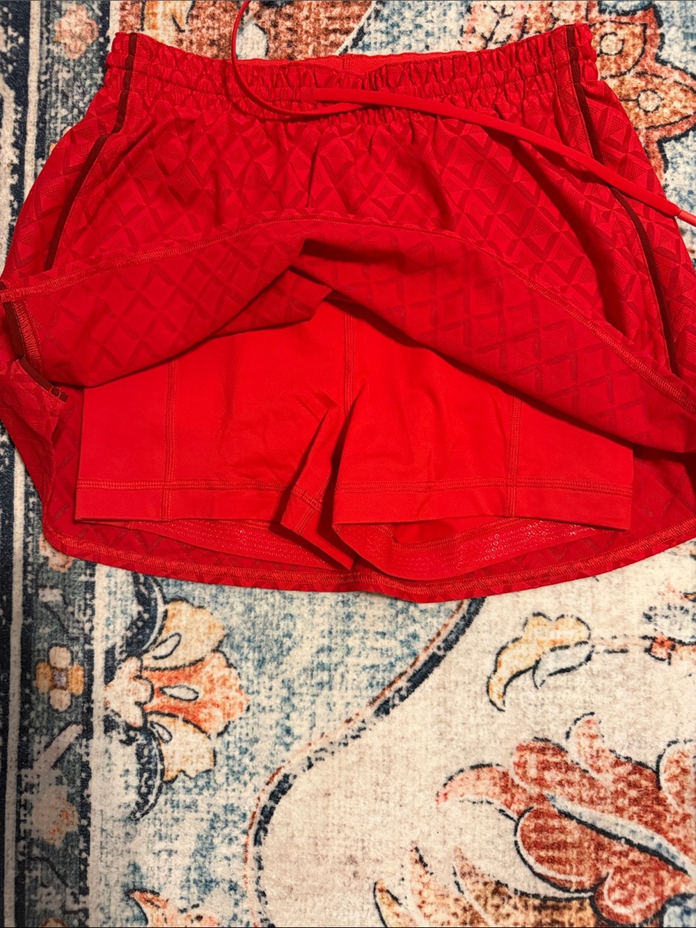 lululemon athletica Red Diamond-Texture Skater Skirt - Picture 4 of 5